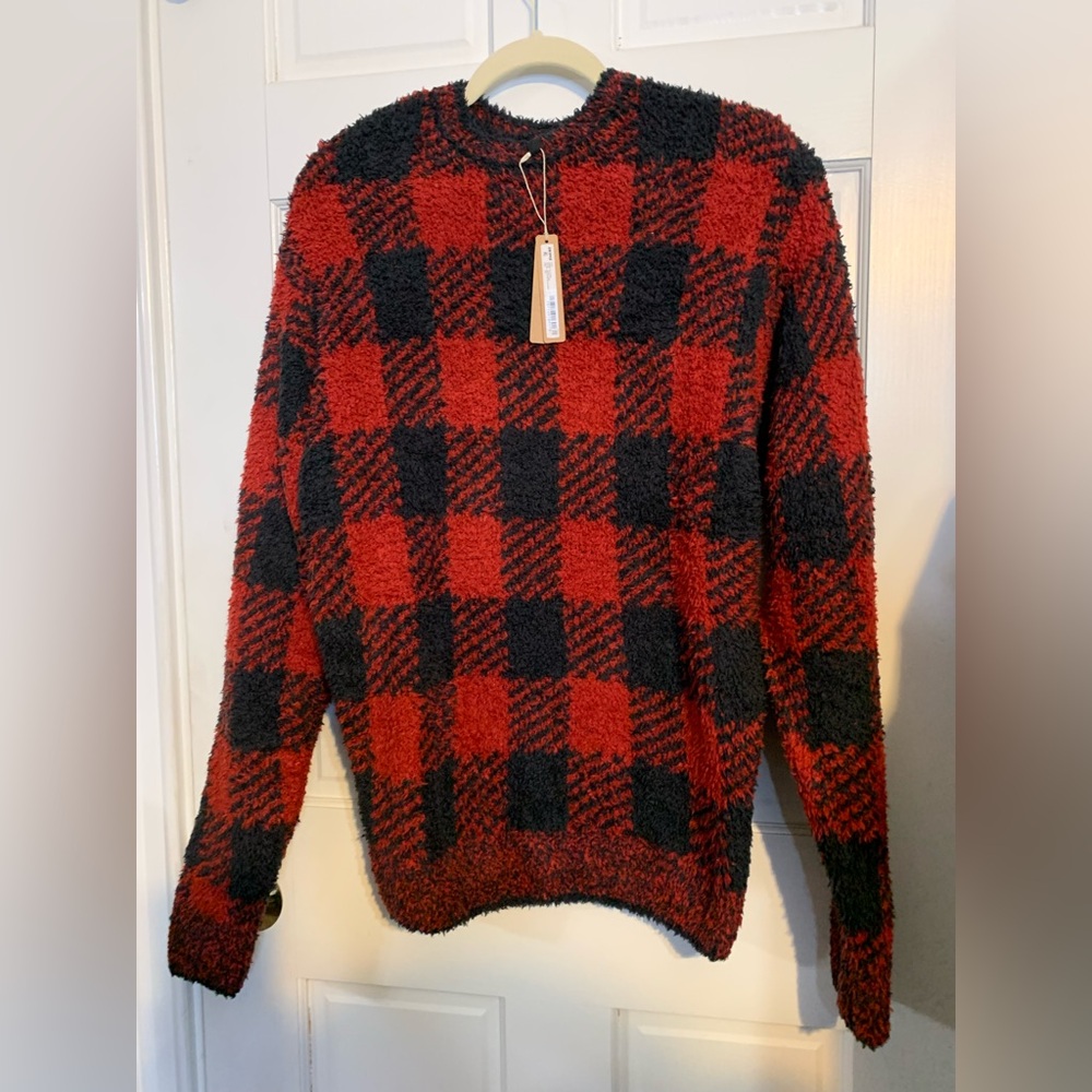 Skims Red and Black Pullover Sweater - Picture 2 of 5
